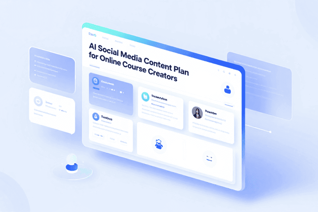 AI Social Media Content Plan for Online Course Creators AI Social Media Content Plan for Online Course Creators